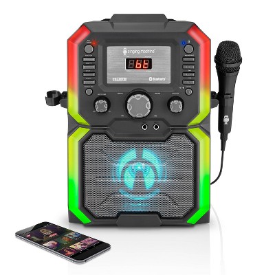 Singing Machine HDMI Groove Mini Portable Karaoke System with Bluetoot