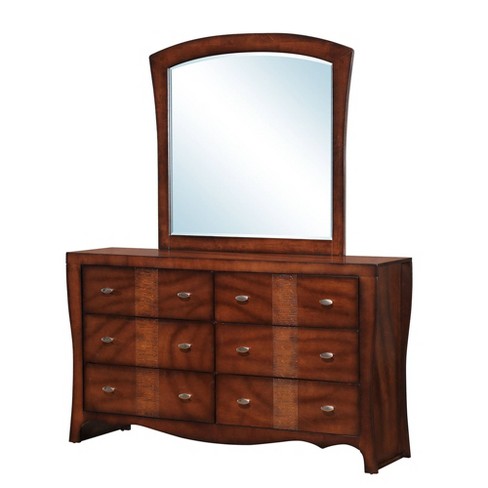 Jansen Dresser And Mirror Set Espresso Brown Picket House