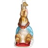 Old World Christmas Blown Glass Ornament for Christmas Tree, Peter Rabbit On Sled - 3 of 4