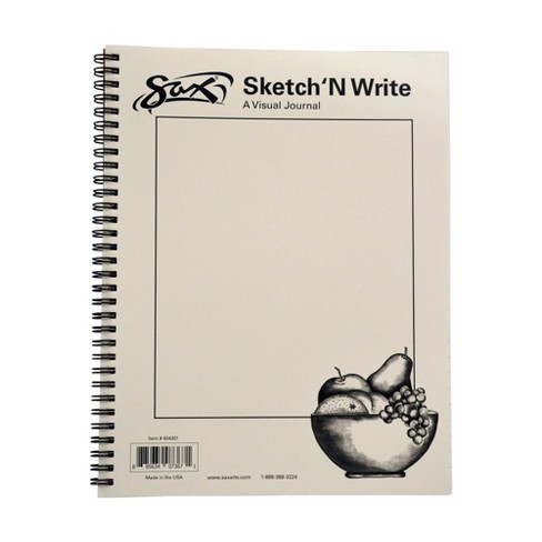 Sax Sketch 'N Write Spiral Binding Sketchbook, 20 lbs, 8-1/2 x 11 Inches,  50 Sheets