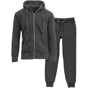 Galaxy By Harvic Boy's  Fleece Jogger Sweatpants and Hoodie Sweatshirt Set - 1 of 4