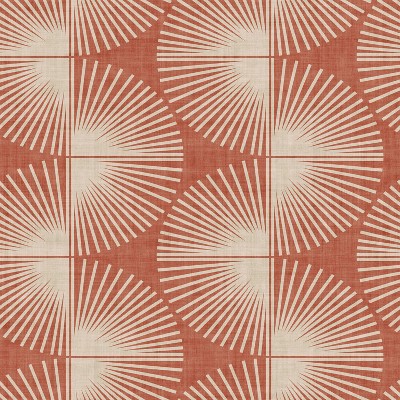 Nicole Miller Fluted Geo Clay Peel & Stick Wallpaper