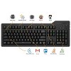 Das Keyboard 4Q Smart RGB Programmable Mechanical Keyboard, Cherry MX Brown Switches, 2-Port USB 3.0 Hub, Q Applets, Volume Knob, (104 Keys, Black) - 3 of 4