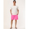 Lars Amadeus Men's Solid Beach Shorts Drawstring Surfing Mesh Lining Swimwear Board Shorts - 3 of 4