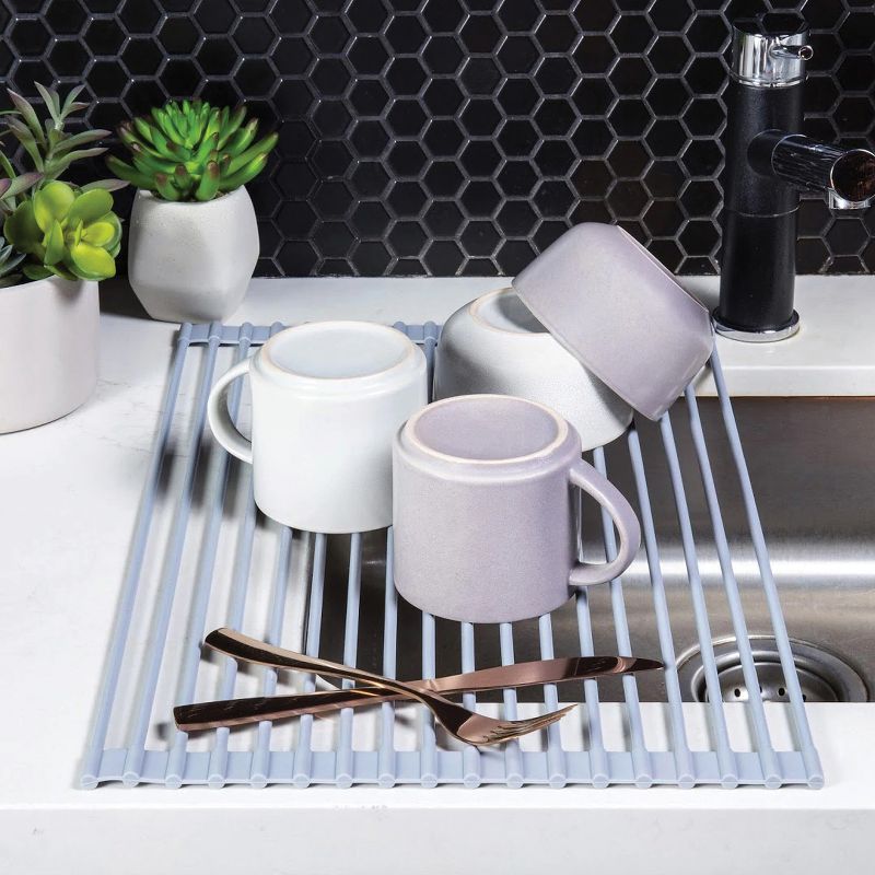 Better Houseware Over-the-Sink Roll-up Drying Rack (Gray), 5 of 9