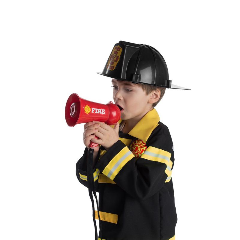 Dress Up America Pretend Play Firefighter Megaphone with Siren Sound for Kids, 4 of 6