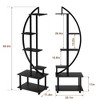 6 Tier Indoor Metal Plant Stands - 69.2" Tall Plant Stand Shelf with Drawers, Sturdy Circle Tiered Display Holder, for Garden and Indoor Use - 3 of 4