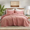 Peace Nest Premium Microfiber Ultra Soft Reversible Quilted Coverlet Set - 2 of 4