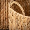 Sullivans 16.5" & 14.5" Handcrafted Fiber Baskets Set of 2, Natural - 2 of 4