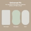 KeaBabies Bassinet Sheet for Baby Girls, Boys, 2-Pack Isla Fitted Bassinet Sheets, Bassinet Mattress Sheets - 2 of 4