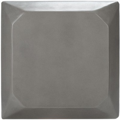 Conan Dark Grey Concrete Geometric Outdoor Accent Stool