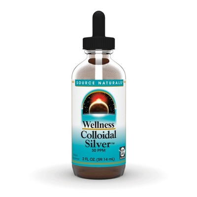 Wellness Colloidal Silver 30 ppm Liquid by Source Naturals, Inc.  -  2 oz Liquid