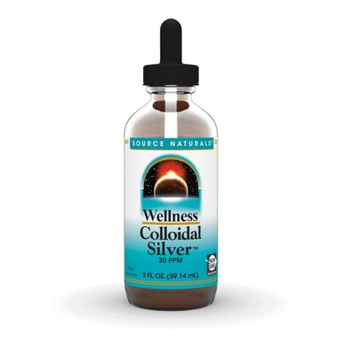 Source Naturals, Inc. Wellness Colloidal Silver 30 Ppm Liquid 2 Oz Liquid :  Target