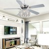 Bella Depot 52" Crystal Ceiling Fan with Light and Remote 6-Speed Reversible Fan for Diningroom - 3 of 4