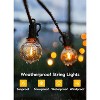 Itopfox 38Ft Outdoor String Lights with Remote & 15 Shatterproof LED Bulbs - Waterproof Patio Hanging Lamps for Porch Balcony Bistro Cafe - 4 of 4