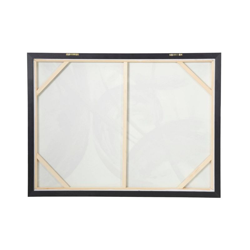 Contemporary Canvas Abstract Framed Wall Art with Gold Frame Gold - CosmoLiving by Cosmopolitan, 6 of 23