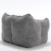 SEVOBAL Sofas Comfortable Bean Bag Chair with High-Resilience Foam Armrests for Living Room Bedroom, Gray, 47.2"*36.22"*30.7" - 4 of 4
