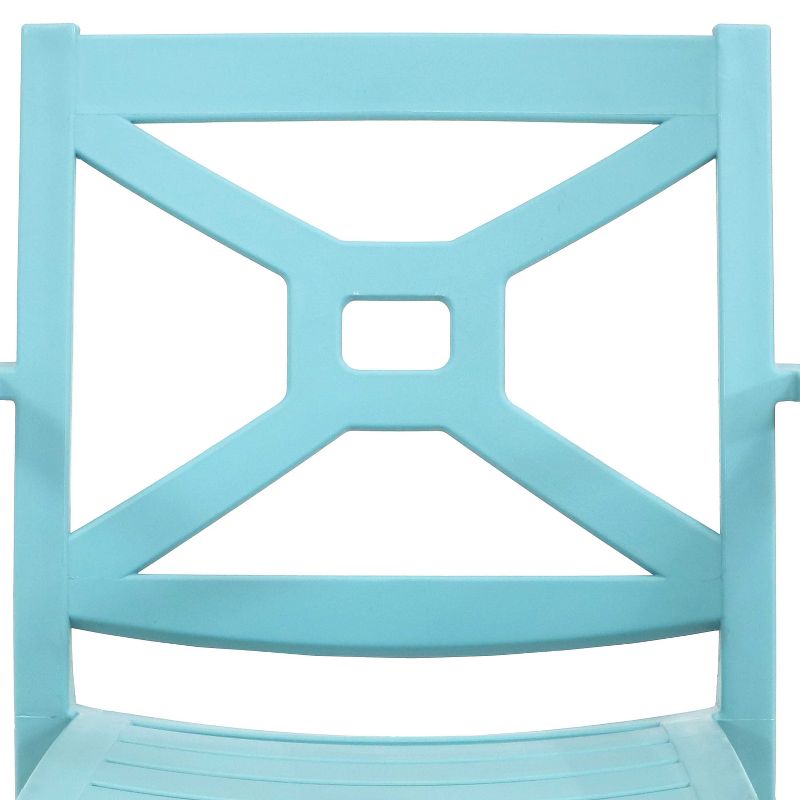 Sunnydaze Polypropylene Stackable Tristana Outdoor Patio Arm Chair, 4 of 12