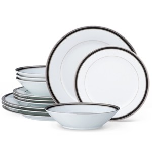 Noritake Austin Platinum 12-Piece Dinnerware Set, Service for 4 - 1 of 4