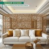 TUYOHW Metal Privacy Screen Outdoor, Decorative Privacy Panels, Freestanding Privacy Screen for Patio, Garden, Pool (White Square) - 4 of 4