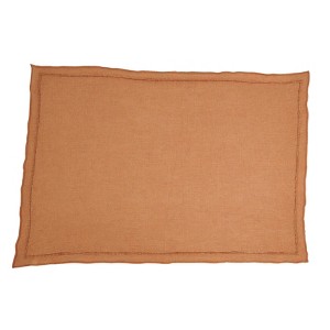 Saro Lifestyle Stonewashed Overlock Edge Placemat (Set of 4) - 1 of 4