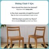 Now Furniture Dining Chairs Set of 2, Solid Wood Modern Kitchen Chair - 4 of 4