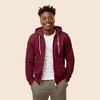 Dalix Astronaut Embroidered Hoodie Fleece Sweatshirt Zip Front Mens - 3 of 4