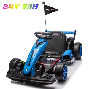 Jojoka 24V Kids Electric Go Kart Ride-On Car with Adjustable Seat, 7.5MPH Drift Kart, 7Ah Battery, for Boys Girls Ages 6-12, Max Load 135lbs - 1 of 4
