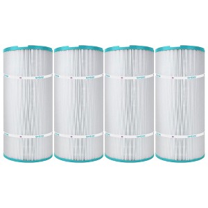 Hurricane 4 Pack HF8320-01 Advanced Pool and Spa Filter Cartridge Replacement for PSD125, Unicel C-8320, Filbur FC-2750, White - 1 of 4
