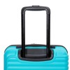 NAYSAYE 20 Inch Carry On Luggage Lightweight ABS Spinner Suitcase with Adjustable Handle for Air Travel, Turquoise, 14.57"*9.06"*21.65" - 3 of 4