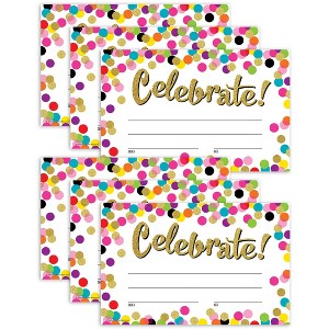 Teacher Created Resources® Confetti Celebrate! Awards, 25 Per Pack, 6 Packs - 1 of 4