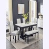 19.5"Modern Look 2pc Light Gray Finish Side Chair - 3 of 4