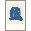 Kate & Laurel All Things Decor 23"x33" Sylvie Head Down II Royal Framed Canvas by Rocket Jack Natural - 2 of 4