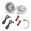 6.5" Dual Waterproof Marine Speakers for Outdoor Use with Crystal Clear Sound, UV Resistant, Easy to Install - 4 of 4