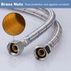 WOWOW 3/8 in. Compression x 3/8 in. Compression x in. Braided nylon Faucet Connector - 3 of 4