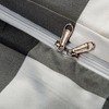 2/3 Pieces Microfiber Duvet Cover Set, Soft Check Printed Comforter Cover Set with Zipper & Corner Ties - NTBAY - 2 of 3