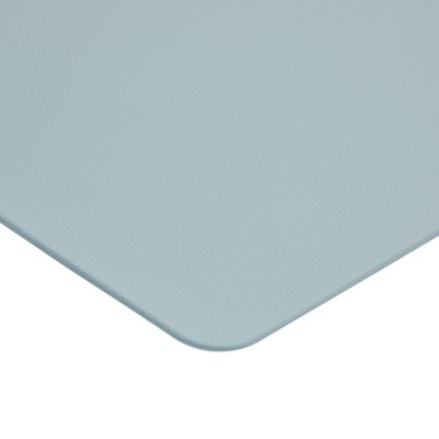 Set of 6 Light Blue Faux Leather Placemats