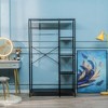 Nordlys Industrial Black Metal Hall Tree Industrial Style Entry - 2 of 4