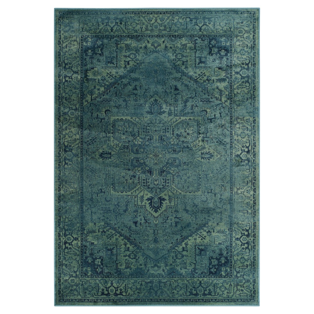 Turquoise Medallion Loomed Accent Rug 3'3inx5'7in - Safavieh