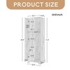 2-Door Storage Cabinet with Adjustable Shelves for Bathroom, Office, Living Room, Durable MDF Board Construction, Anti-Tipping Design - Leovsnove - 3 of 4