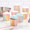 Blue Panda 50 Pack Pastel Rainbow Paper Cupcake Liners Wrappers, Gold Foil Muffin Baking Cups - image 2 of 4