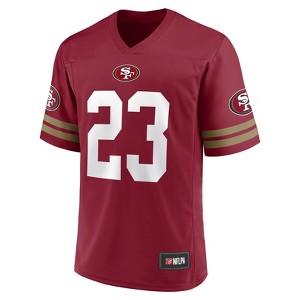 NFL San Francisco 49ers Men's Short Sleeve McCaffrey 23 Jersey - 1 of 3