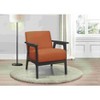 CAVINAS Polyester Accent Chair with High Back and Rubberwood Legs,Modern Upholstered Living Room Chairs,Reading Chairs for Living Room - 3 of 4