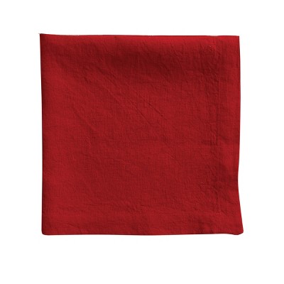 Split P Linen Napkin Set - Red