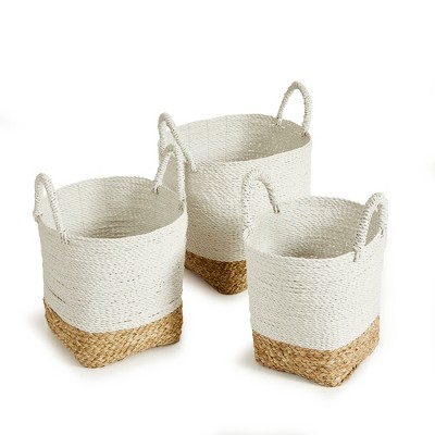 Plum & Post Madura Market Baskets, Set Of 3