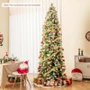 Costway 6/7.5/9 FT Pre-Lit Artificial Christmas Tree with 580/820/1228 Frosted Tips 470 LED Lights - 2 of 4