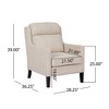 28.25'' Upholstered Club Chair with Waterfall Back, Tapered Legs, Rubberwood Legs and Plush Seating - 4 of 4