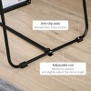GlasFlength Full Length Mirrors Modern Round Corner Wall Mirror with HD Reflection Simple Design for Living Room Bedroom, Black, 19.75"*0.75"*63.5" - 3 of 4