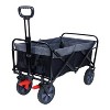 150L Collapsible Wagon Cart Foldable, Utility Garden Wagon with 360lbs Weight Capacity, Heavy Duty Portable Sport Wagon - 4 of 4