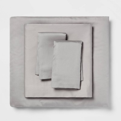 King 100% Cotton Sheet Set Gray - Room Essentials™